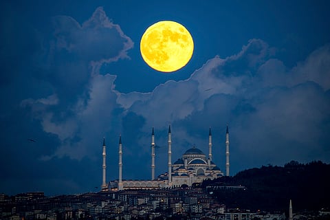 Supermoon in Istanbul