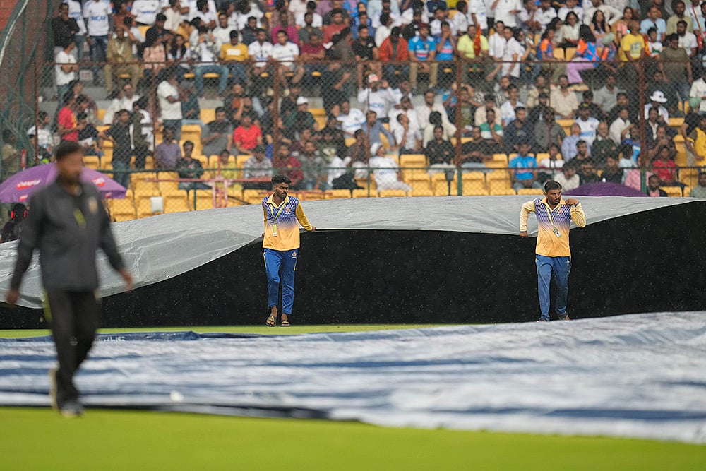 India vs New Zealand 1st Test Cricket Day 4 Photo gallery_Rain stops play