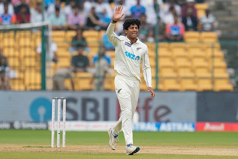 India vs New Zealand 1st Test Cricket Day 4 Photo gallery_Rachin Ravindra