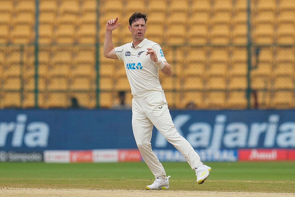 India vs New Zealand 1st Test Cricket Day 4 Photo gallery_Matt Henry 