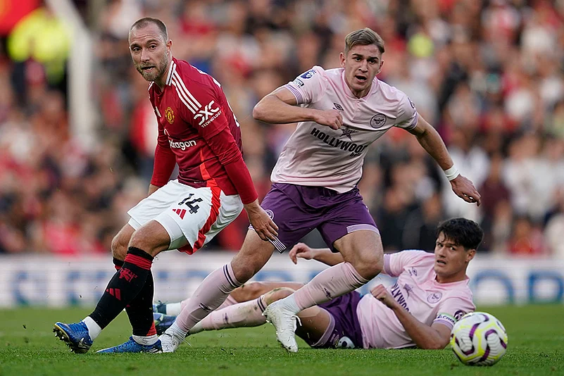 2024-25 English Premier League soccer Manchester United vs Brentford photo gallery_Christian Eriksen