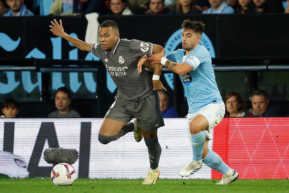 2024-25 Spain Soccer La Liga Celta Vigo vs Real Madrid photo gallery_ Kylian Mbappe