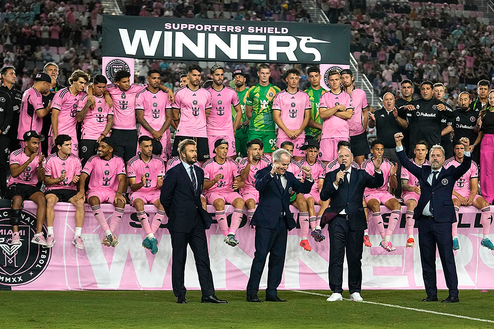 Major League Soccer New England Revolution vs inter Miami Football photo gallery_FIFA President 