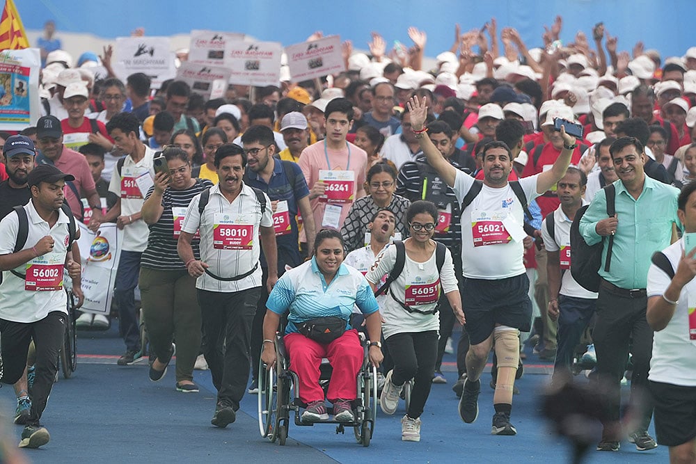 Vedanta Delhi Half Marathon 2024 photo gallery_specially-abled participant