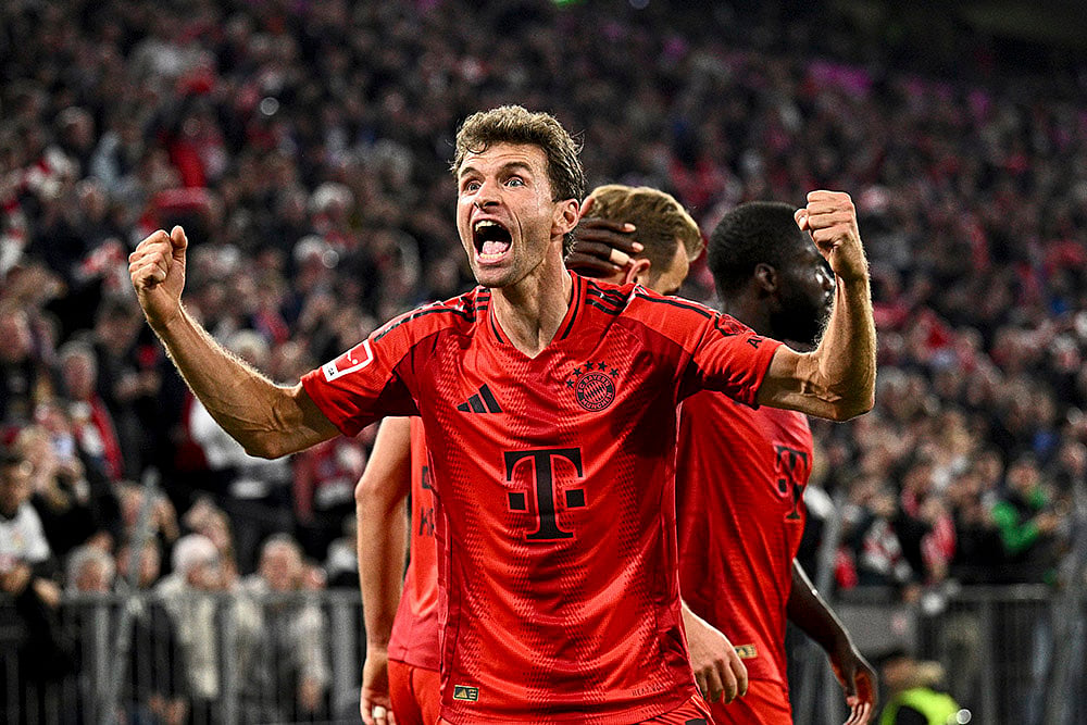 2024-25 Bundesliga soccer Bayern Munich Vs Stuttgart photo gallery_Thomas Muller