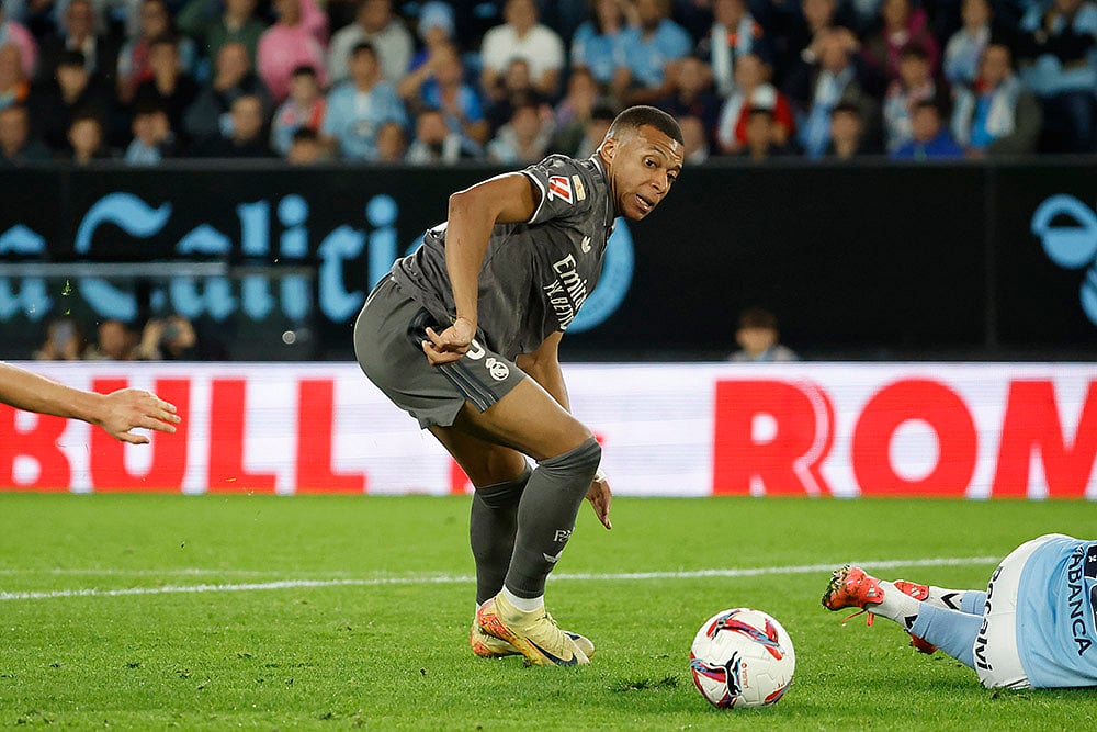 2024-25 Spain Soccer La Liga Celta Vigo vs Real Madrid photo gallery_Kylian Mbappe 