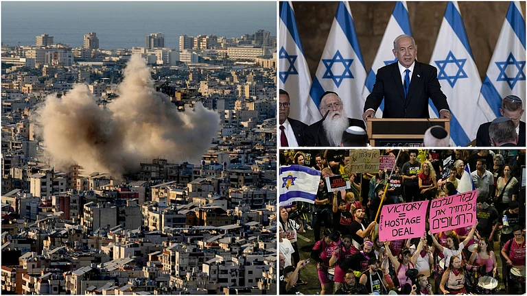 Israel Intensifies Airstrikes On Gaza; Defence Minister Declares 'Gaza Is Burning' - | Photo: AP