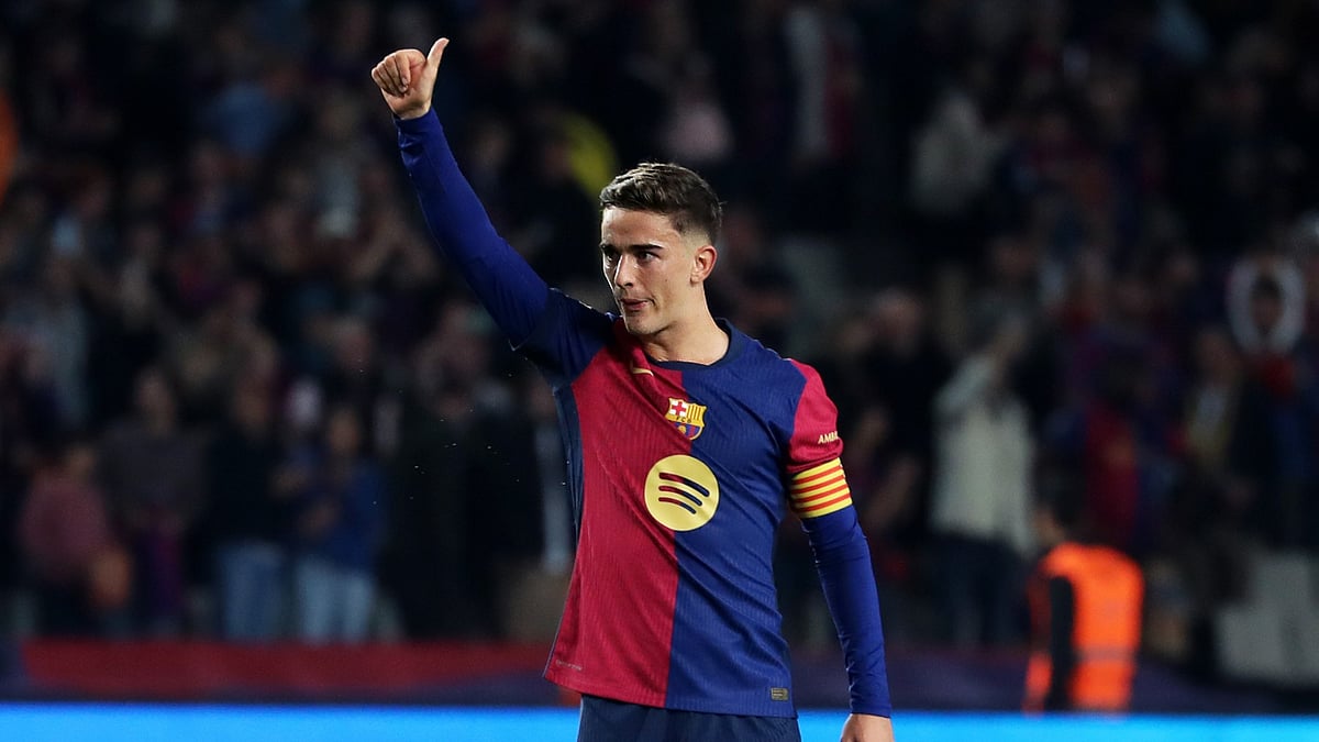 Gavi returned to action for Barcelona.
