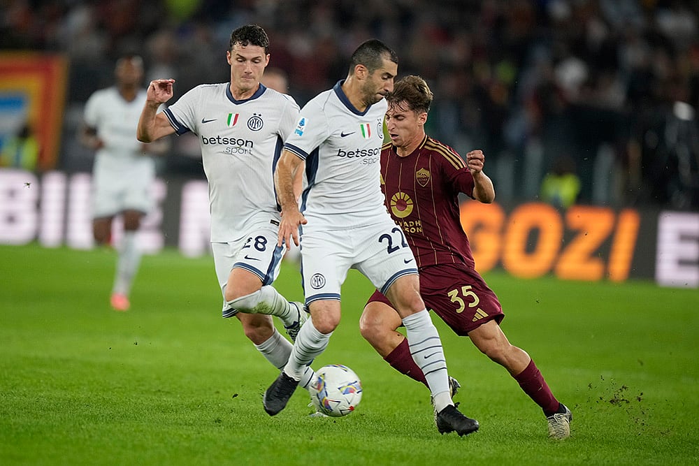 Italy Soccer Serie A 2024-25 AS Roma vs Inter Milan photo gallery_