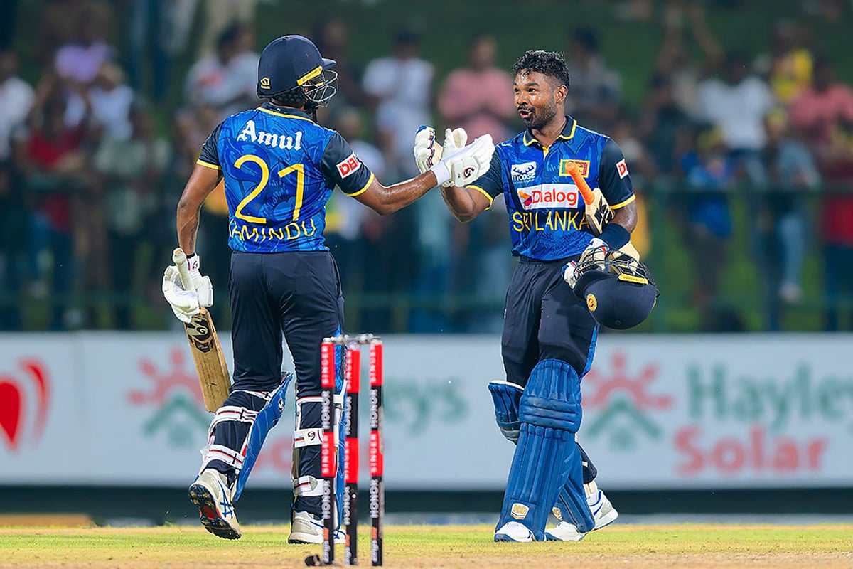 Sri Lanka vs West Indies First ODI cricket photo gallery_Kamindu Mendis