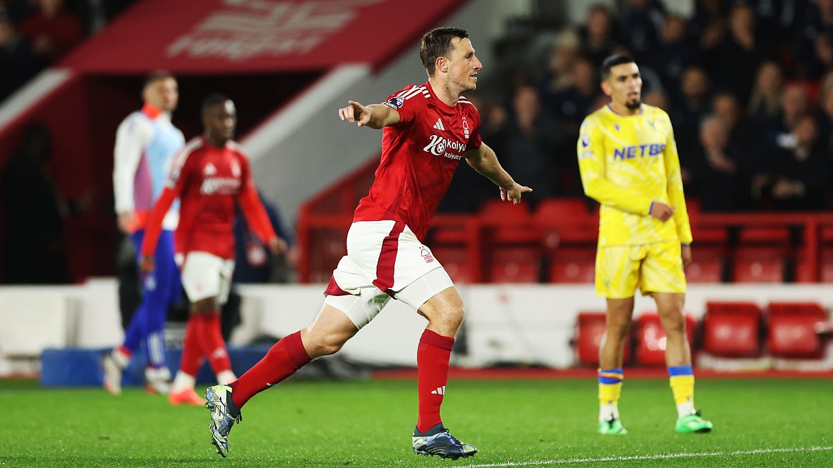 Chris Wood celebrates against Crystal Palace