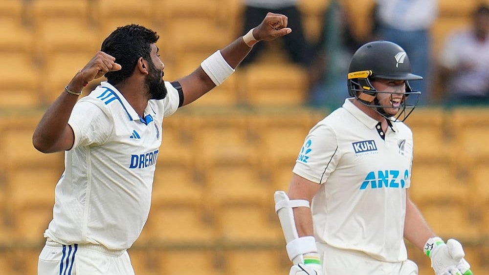 India vs New Zealand 1st Test Cricket Day 5 Photo gallery_Jasprit Bumrah