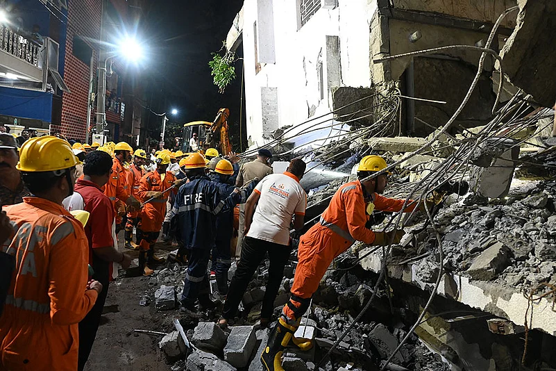 Bengaluru Rain Building Collapse