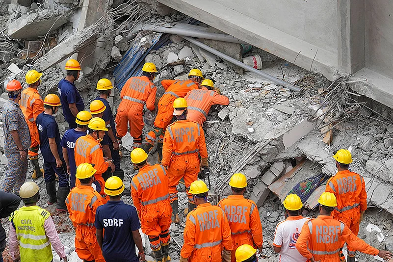 Bengaluru Rain Building Collapse