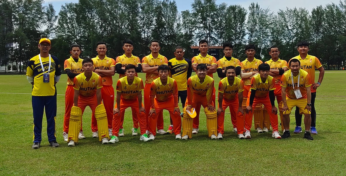 X | Bhutan Cricket Official : Bhutan National Cricket Team File Photo. 