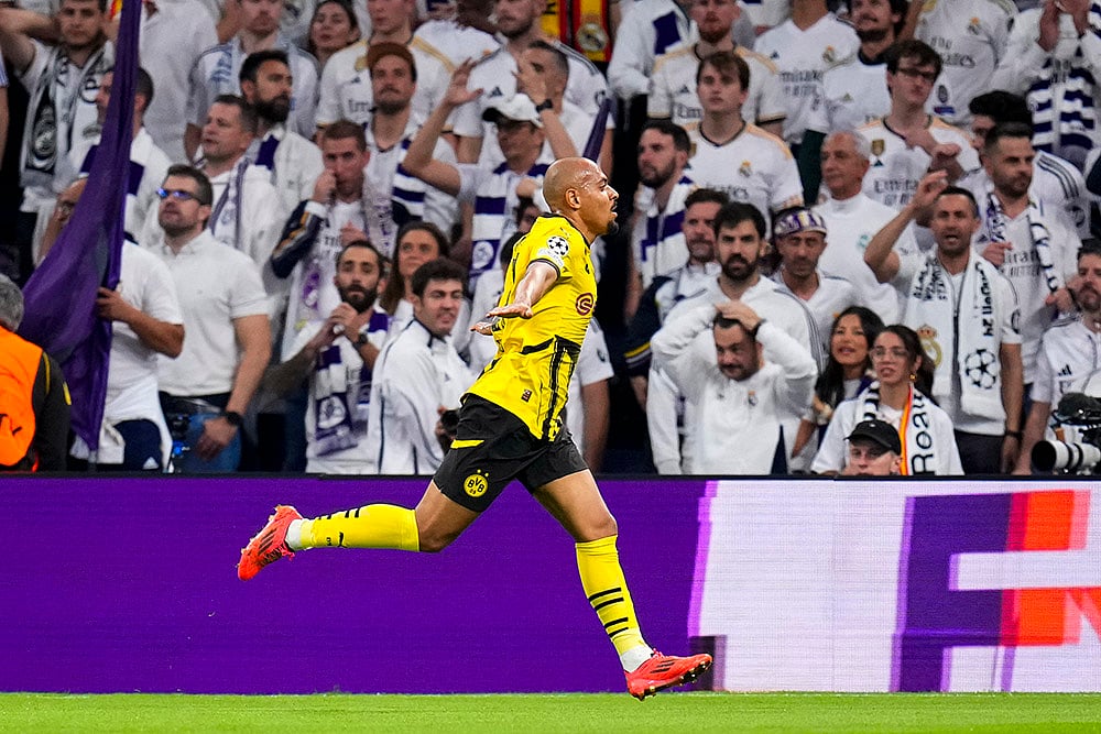 2024-25 UEFA Champions League soccer Real Madrid vs Borussia Dortmund Photo gallery_Donyell Malen