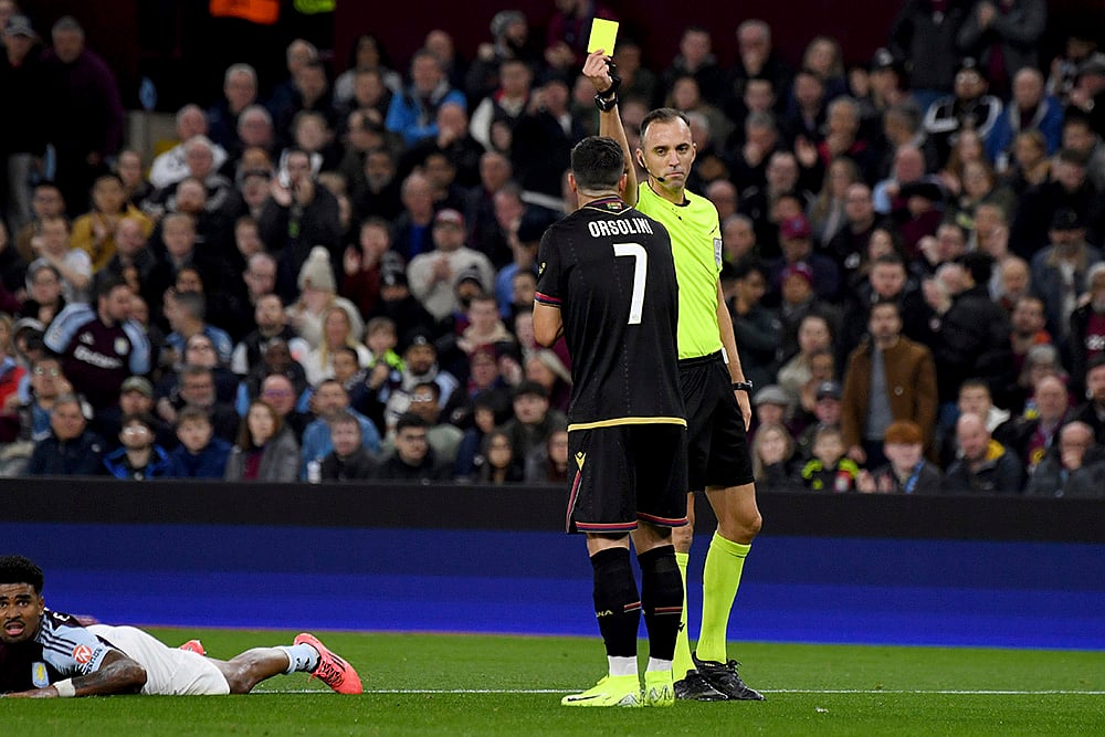 2024-25 UEFA Champions League soccer Aston Villa Vs Bologna Photo gallery_Riccardo Orsolini
