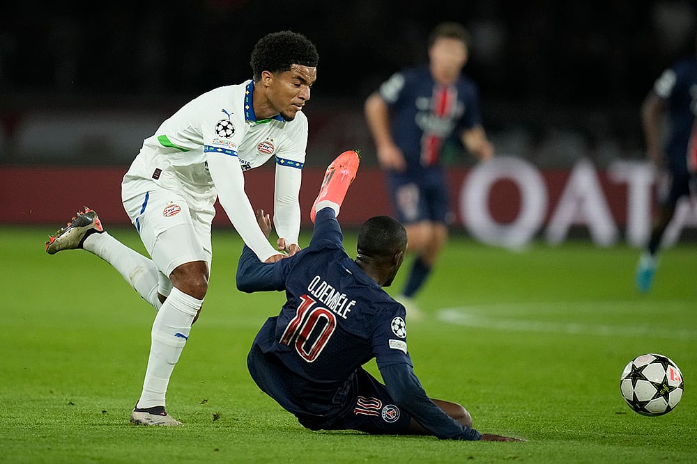 2024-25 UEFA Champions League soccer Paris Saint-Germain vs PSV Eindhoven_Malik Tillman