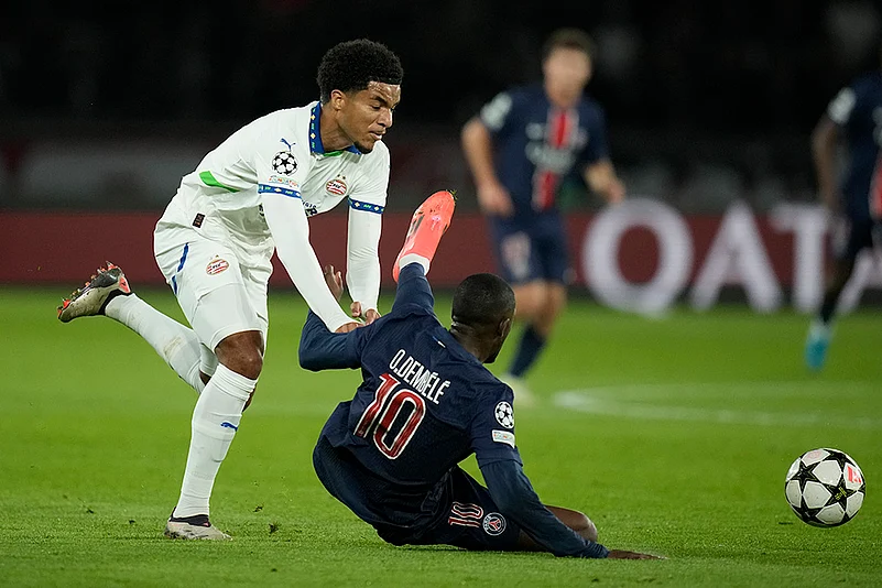 2024-25 UEFA Champions League soccer Paris Saint-Germain vs PSV Eindhoven_Malik Tillman