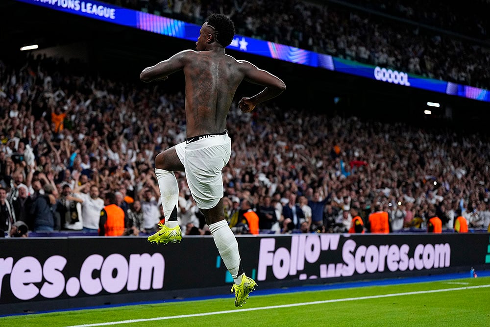 2024-25 UEFA Champions League soccer Real Madrid vs Borussia Dortmund Photo gallery_Vinicius Junior 