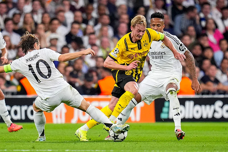 2024-25 UEFA Champions League soccer Real Madrid vs Borussia Dortmund Photo gallery_Julian Brandt