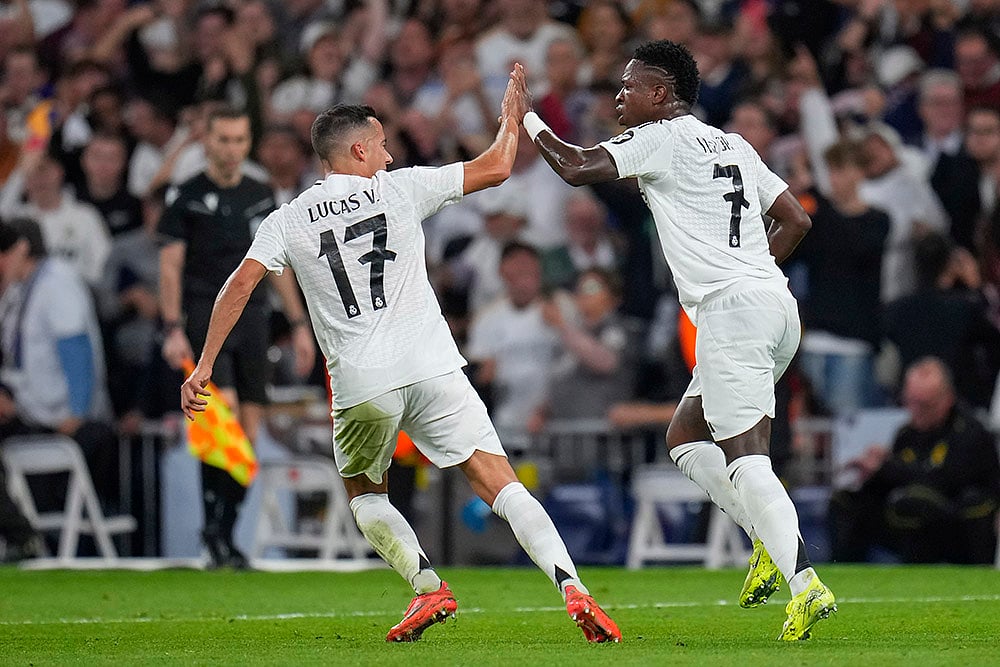 2024-25 UEFA Champions League soccer Real Madrid vs Borussia Dortmund Photo gallery_Vinicius Junior