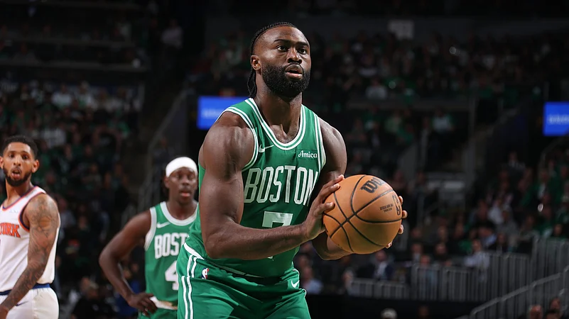 Jaylen Brown Boston Celtics Vs New York Knicks NBA