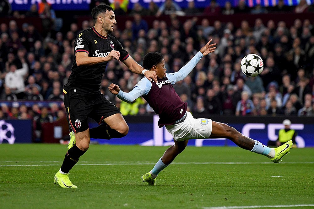2024-25 UEFA Champions League soccer Aston Villa Vs Bologna Photo gallery_Leon Bailey