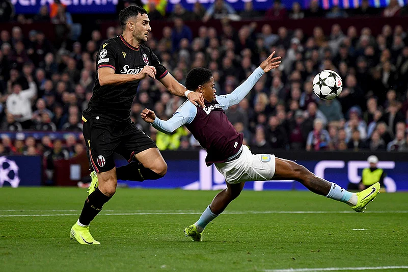2024-25 UEFA Champions League soccer Aston Villa Vs Bologna Photo gallery_Leon Bailey