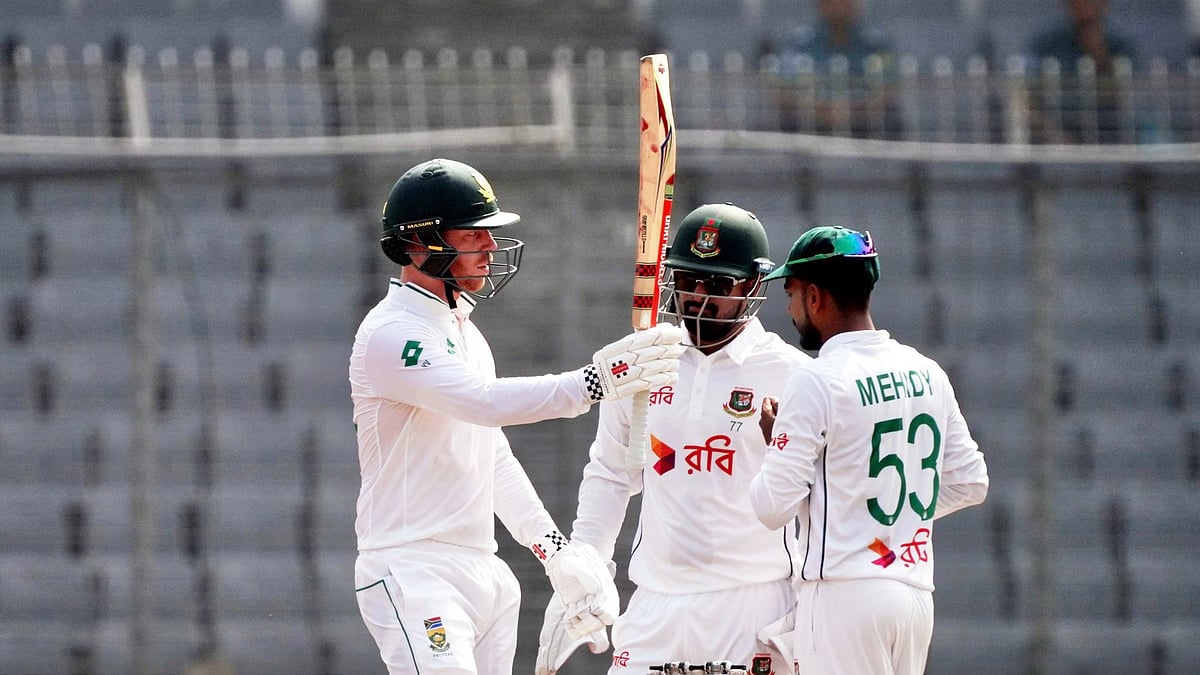 Photo: X | Proteas Men : South African wicketkeeper-batter Kyle Verreynne during his knock against Bangladesh.