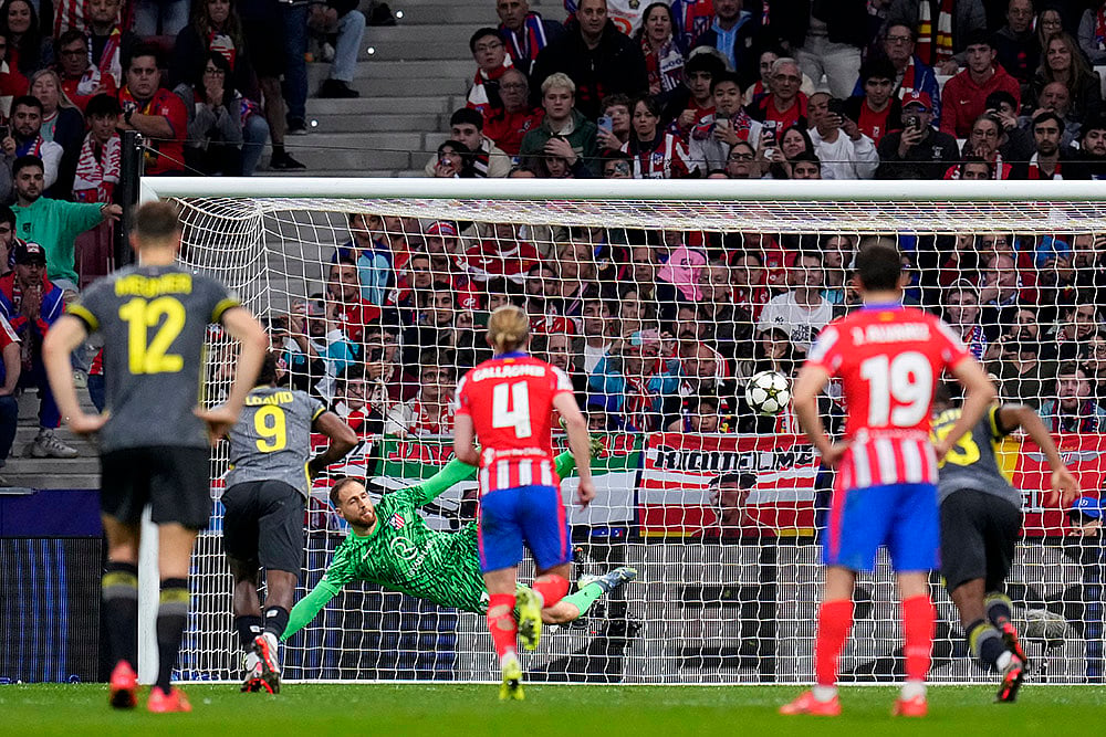 2024-25 UEFA Champions League Atletico Madrid Vs LOSC Lille soccer gallery_Lilles Jonathan David