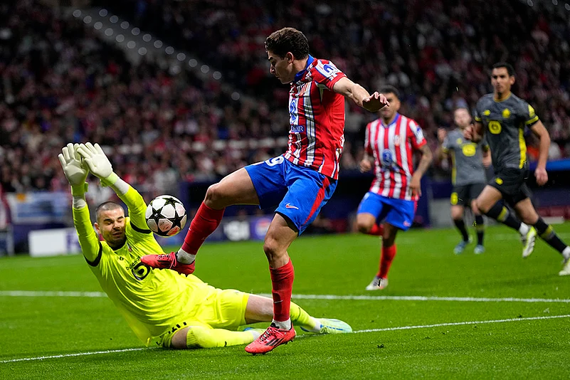 2024-25 UEFA Champions League Atletico Madrid Vs LOSC Lille soccer gallery_Lucas Chevalier