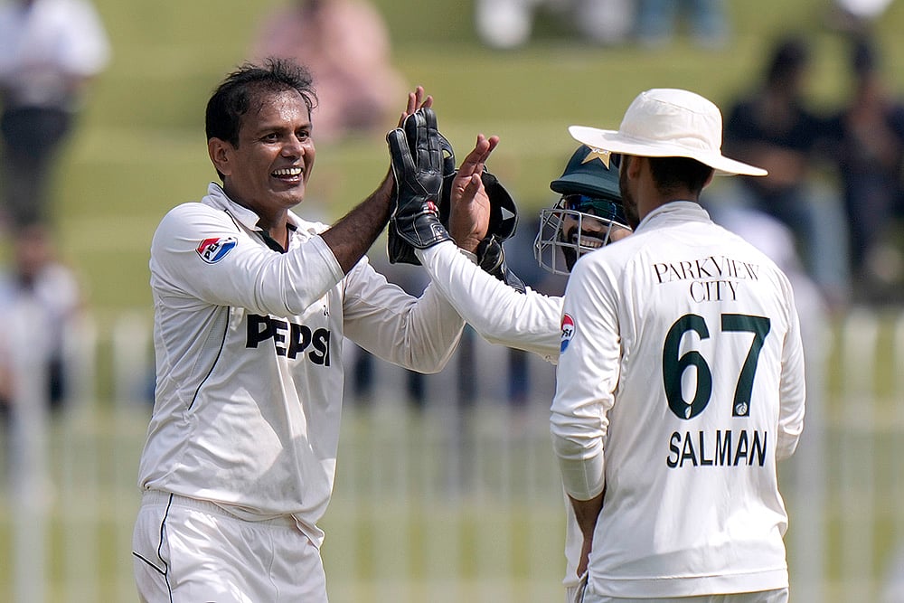 Pakistan vs England 3rd Test cricket Day 1 Photo gallery_Pakistans Noman Ali