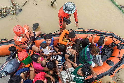 Tropical Storm Trami: rescue operation at Libon town