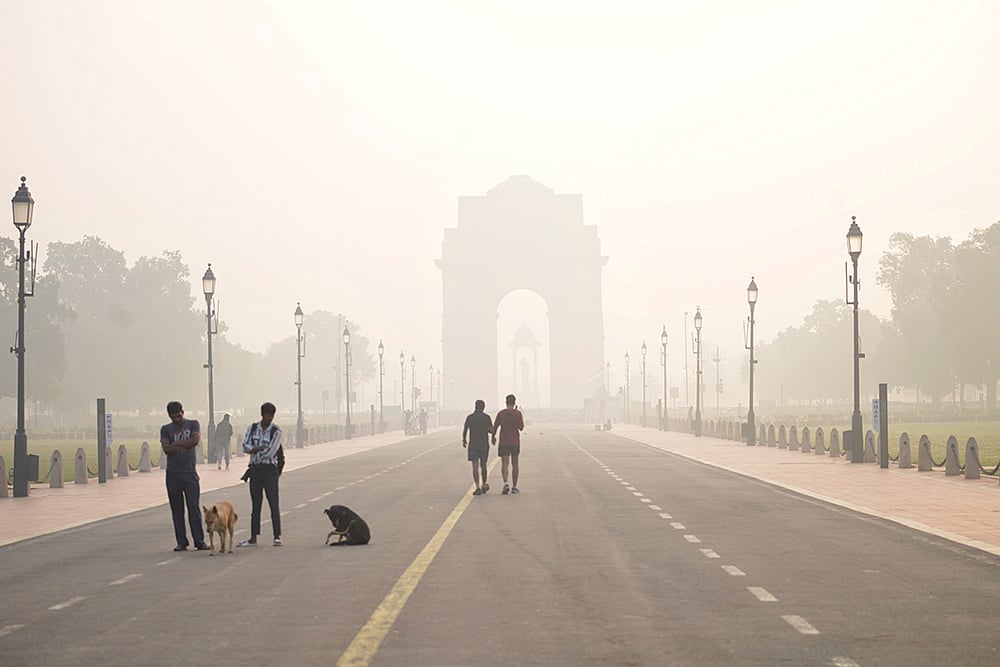 India Weather gallery: Air pollution in Delhi NCR_Kartavya Path