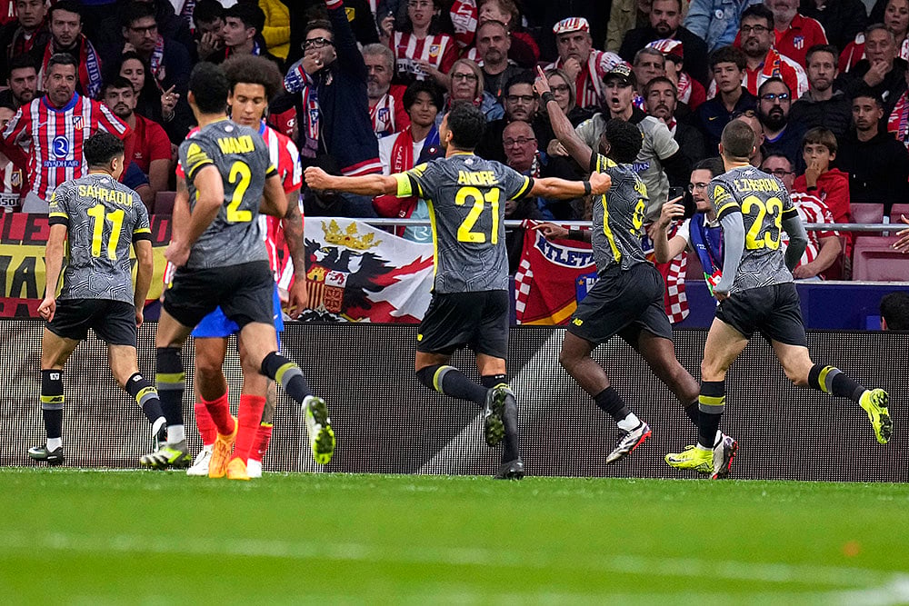 2024-25 UEFA Champions League Atletico Madrid Vs LOSC Lille soccer gallery_Jonathan David
