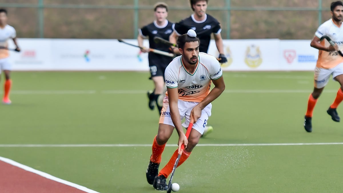 Hockey India : Action from the India vs New Zealand, third-place play-off in Sultan of Johor Cup 2024.