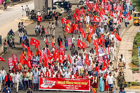 CPI-ML 'Badlo Bihar Nyay Yatra' in Patna
