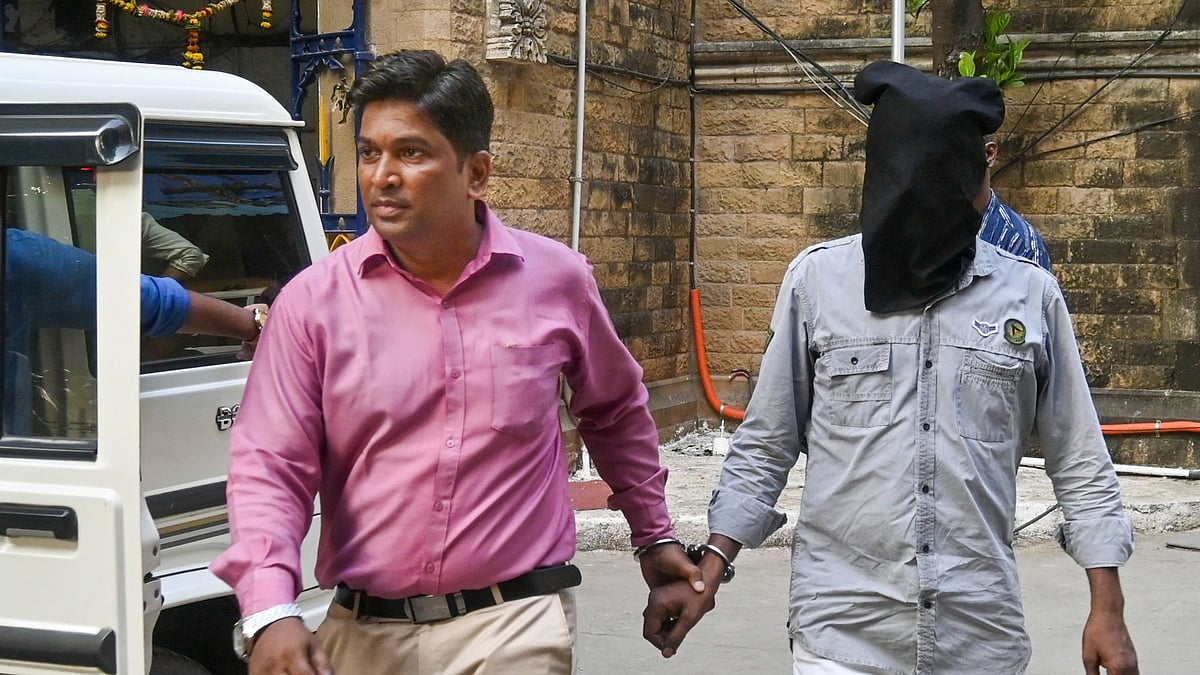 One of the accused who was arrested by the Mumbai Crime Branch in the Baba Siddique murder case being produced at Esplanade Court, in Mumbai, Friday, Oct 25, 2024.  - PTI