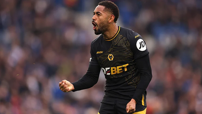 Matheus Cunha completed the comeback for Wolves against Brighton as they drew 2-2. - null