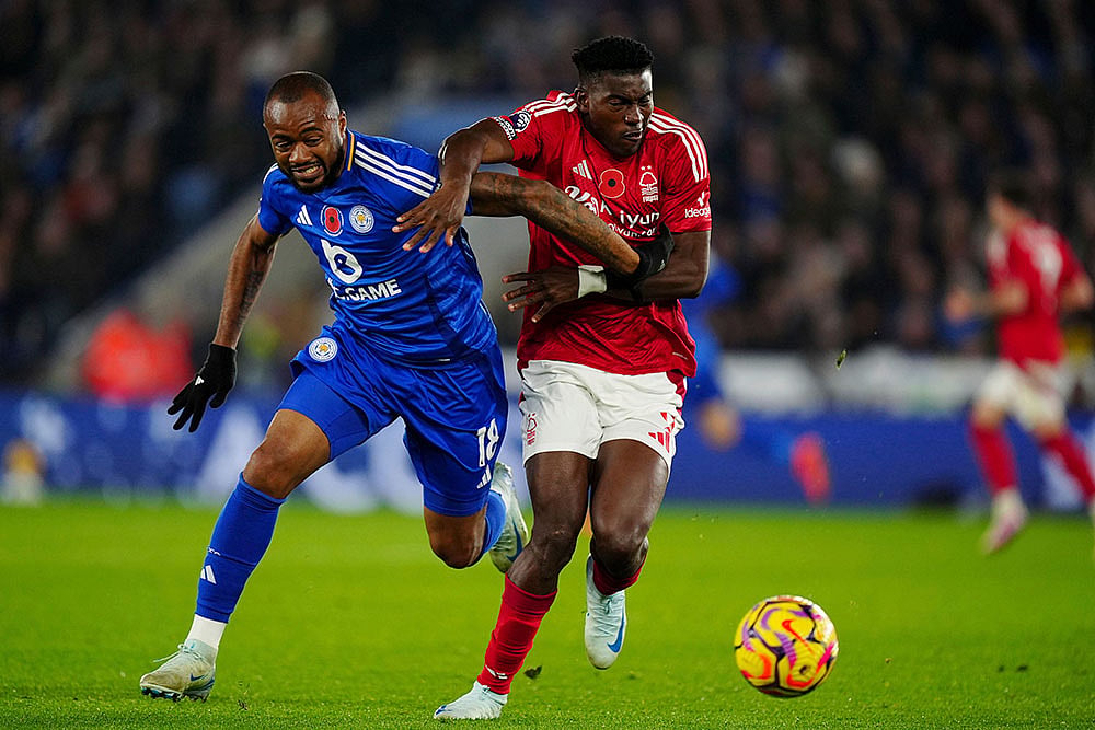 English Premier League soccer match: Nottingham Forest vs Leicester City