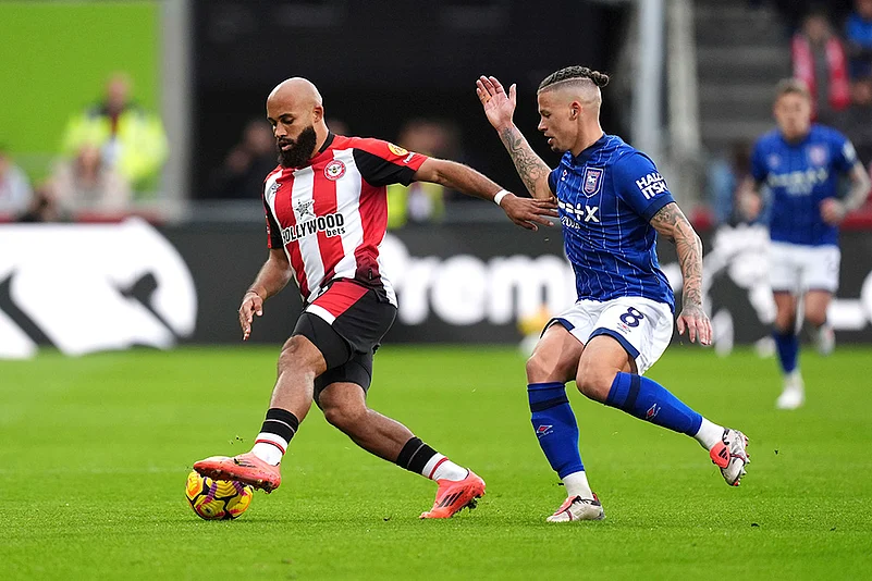 Brentford and Ipswich Town English Premier League soccer photo gallery_Bryan Mbeumo