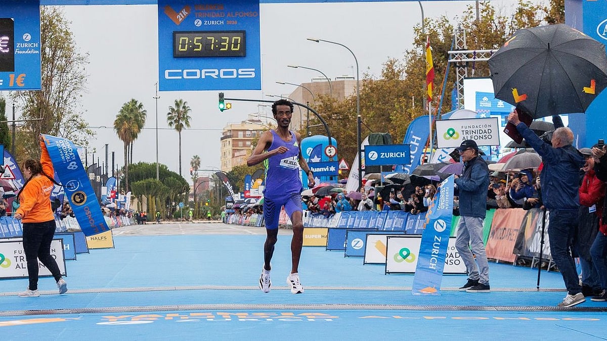 World Athletics : Ethiopian runner Yomif Kejelcha.