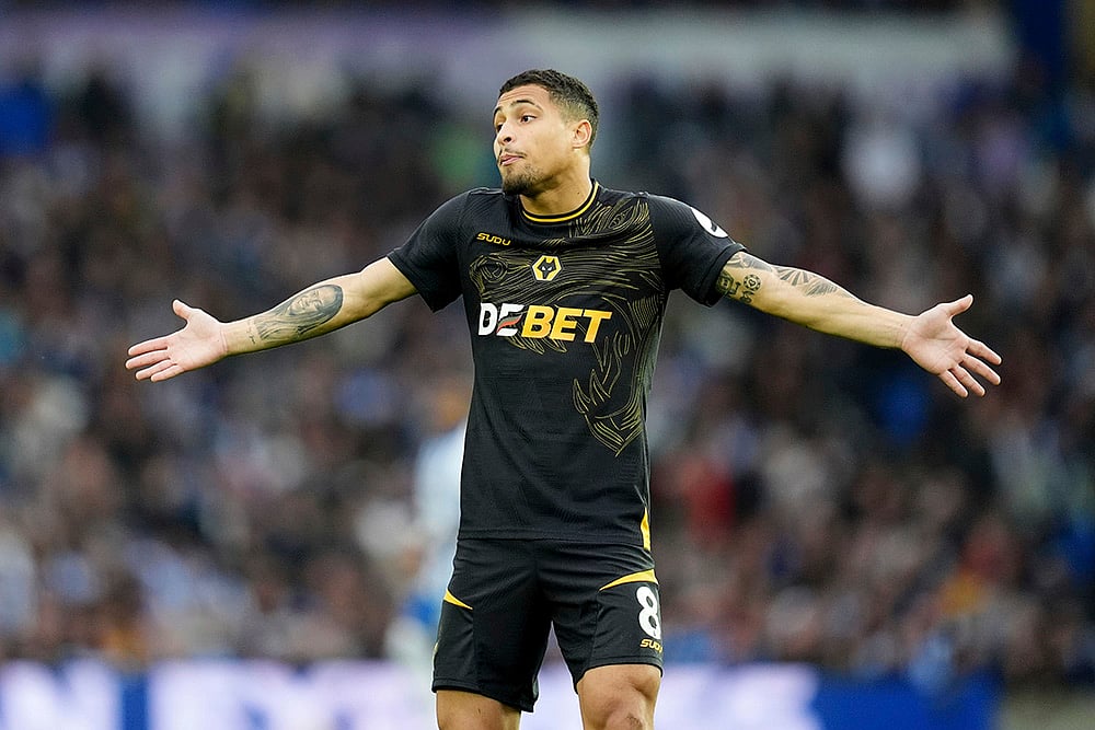 Brighton and Hove Albion and Wolverhampton Wanderers EPL soccer photo gallery_Joao Gomes