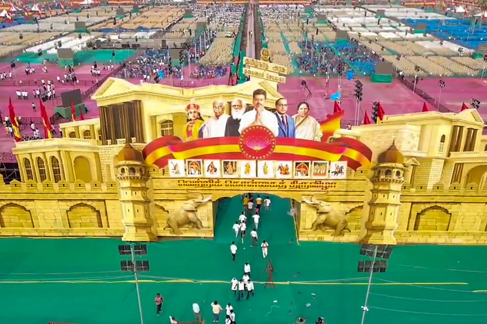 Tamizhaga Vetri Kazhagam chief Vijay’s public meeting in Chennai