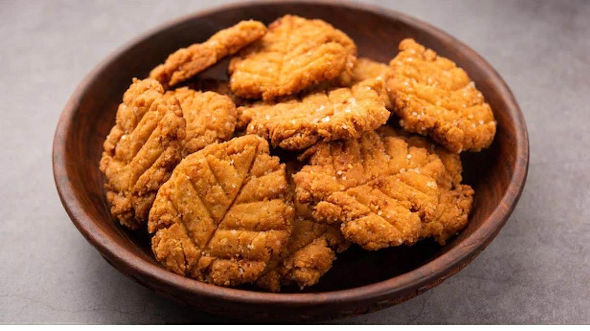 Thekua sweet cookie