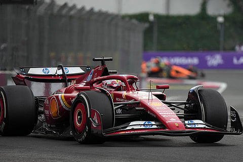 Mexican Grand Prix: Charles Leclerc, of Monaco, steers his Ferrari