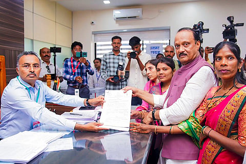 Ajit Pawar files nominations