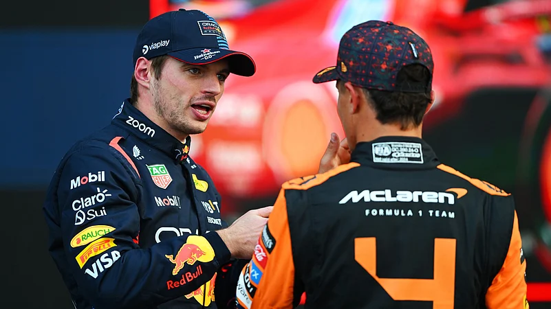 Lando Norris and Max Verstappen