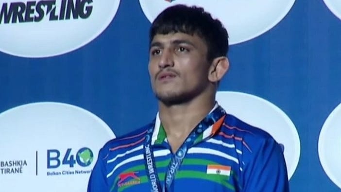 X : Indian wrestler Chirag Chikkara.